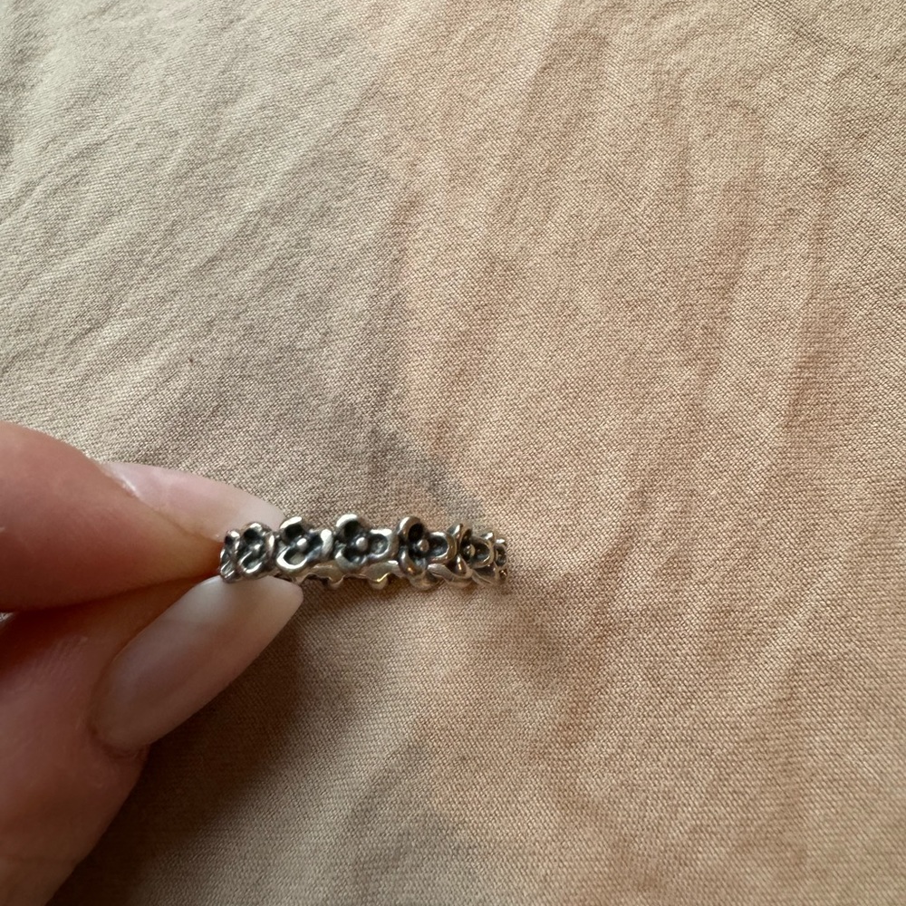 Pandora flower stack ring